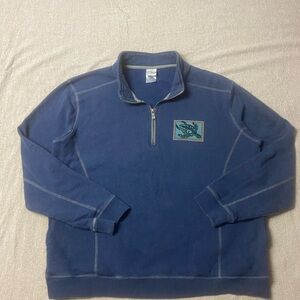Men's Crazy Shirts Blue Zip-Up Quarter-zip